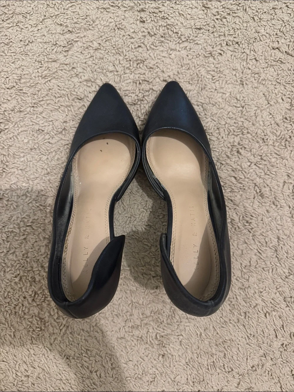 Black Pointed Kelly and Katie — Women's Stylish Office Heels